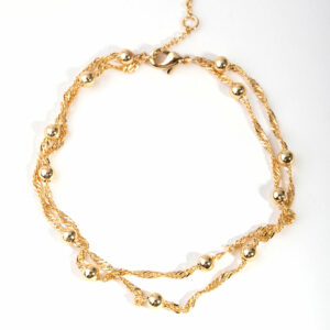 Double Chain & Ball Bracelet