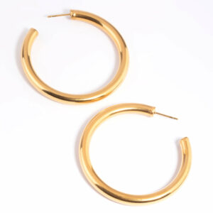 Stainless Steel Large Chunky Hoop Earrings
