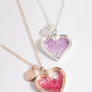 Kids Diamond Heart Shaker Necklace Pack