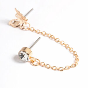 & Butterfly Chain Earrings