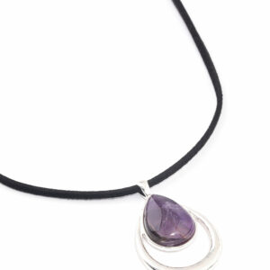 Amethyst Double TearCord Necklace