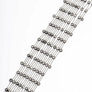 Black Mesh Stretch Scarf Necklace