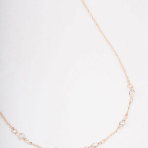 Rose Encased Short Necklace