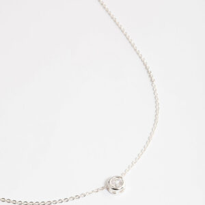 Round Bezelled  Pendant Necklace