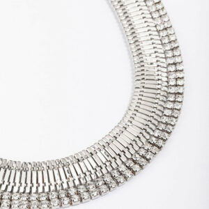 Rhodium Statement Necklace