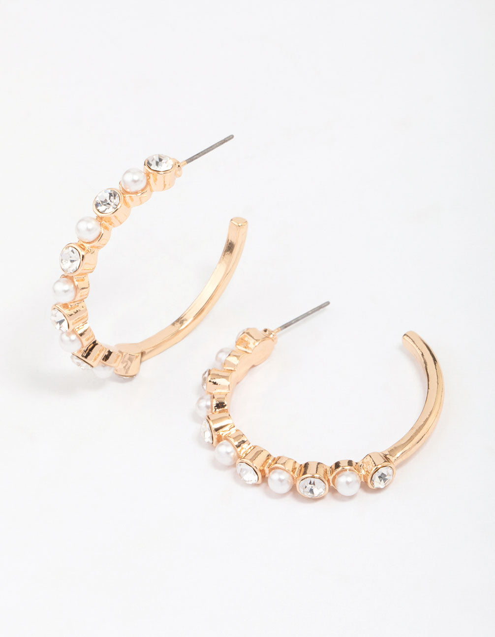 Pearl Encased Hoop Earrings