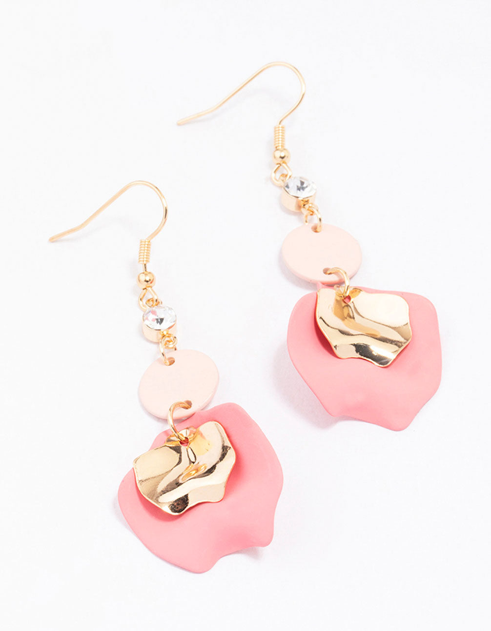 & Blush Petal Earrings