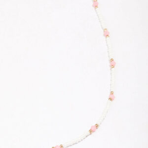 Beaded Facet Chain Necklace