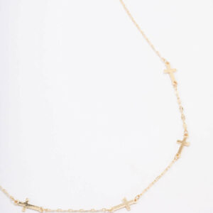 Simple Cross Chain Necklace