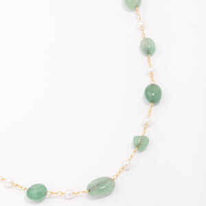 Alternating Stone Chain Necklace