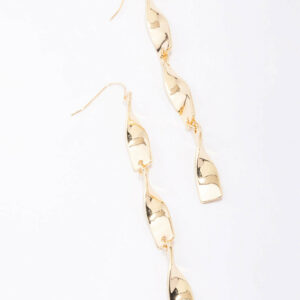 Ribbon Curl Drop Earrings