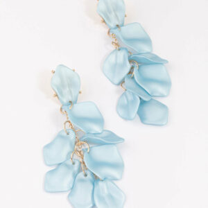 Blue Petal Earrings