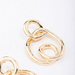 Wrapped Circle Drop Earrings