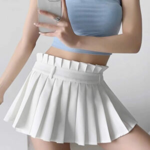 Spicy pleated mini skirt