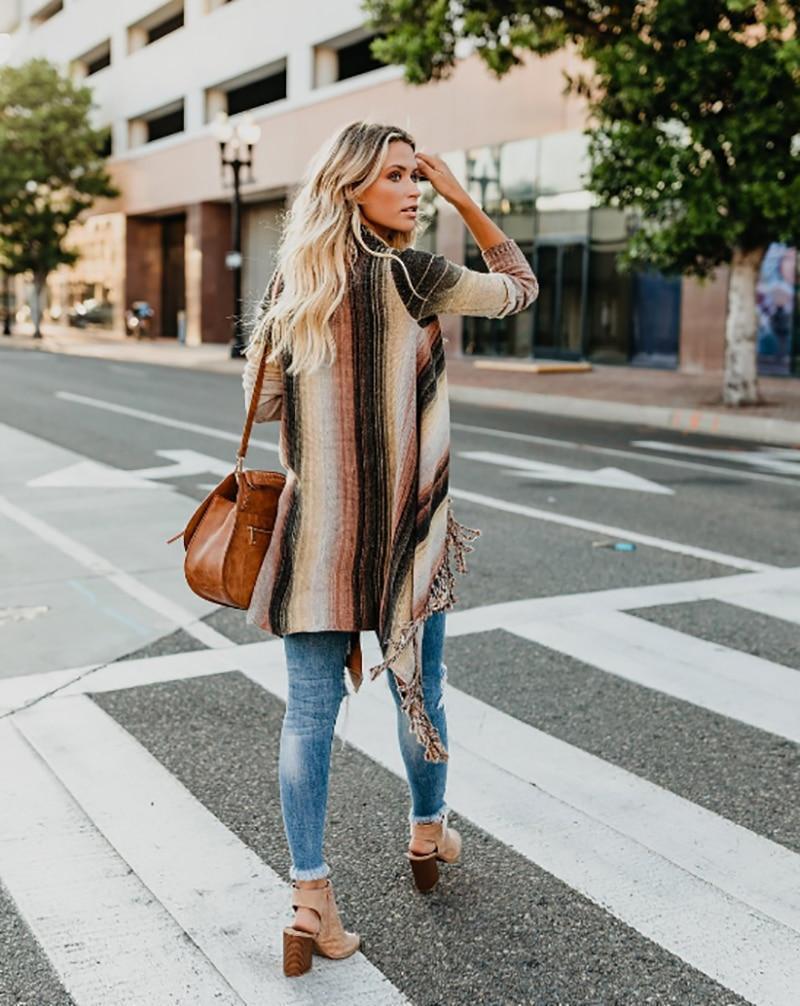 Irregular Vintage Fringe Sweater - Image 5