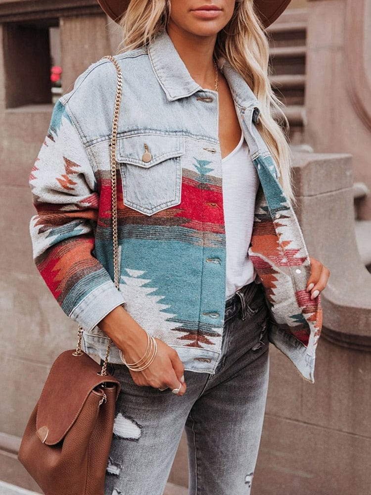 Boho Denim Jacket - Image 3