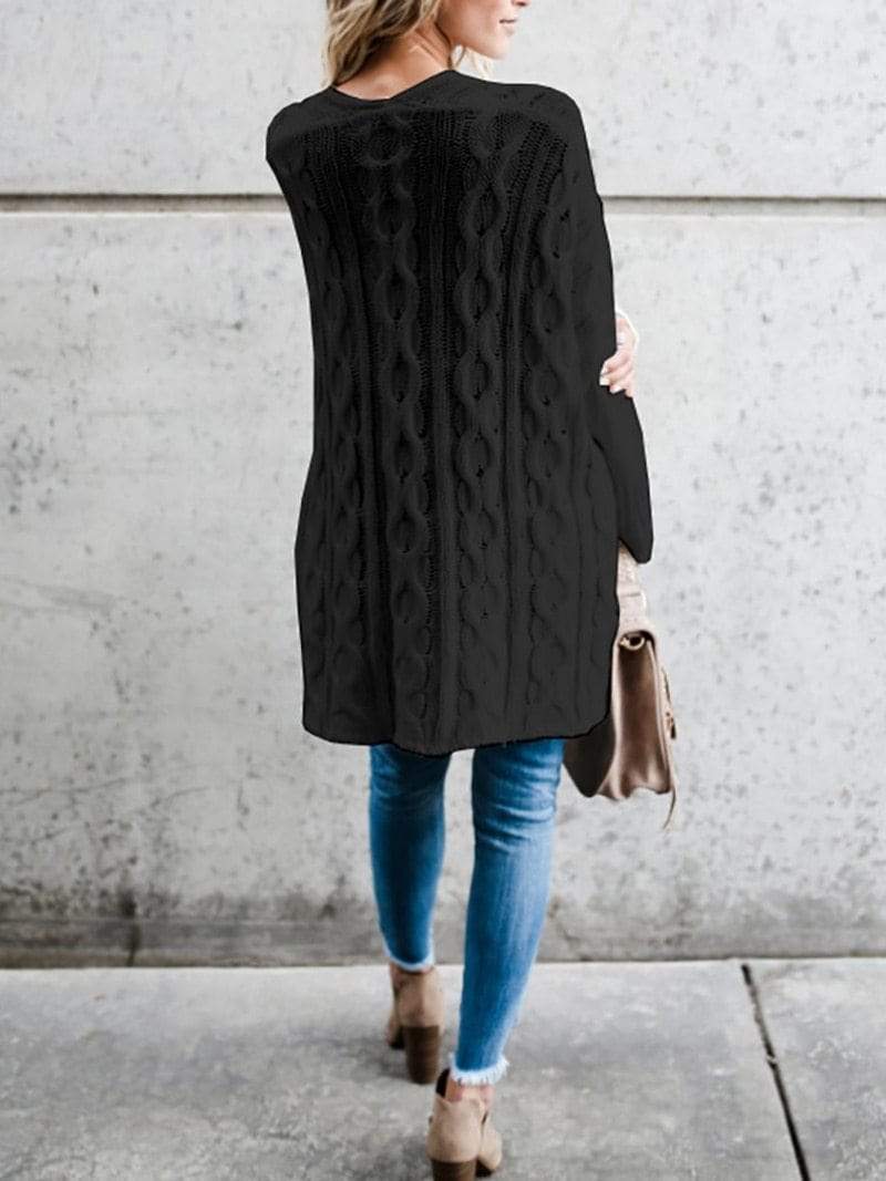 Oversized Twist Knit Sweater - Image 5