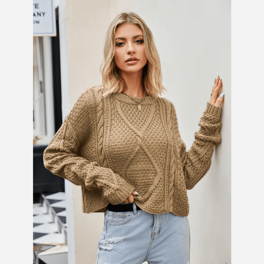 Vintage Twist Knit Sweater - Image 4