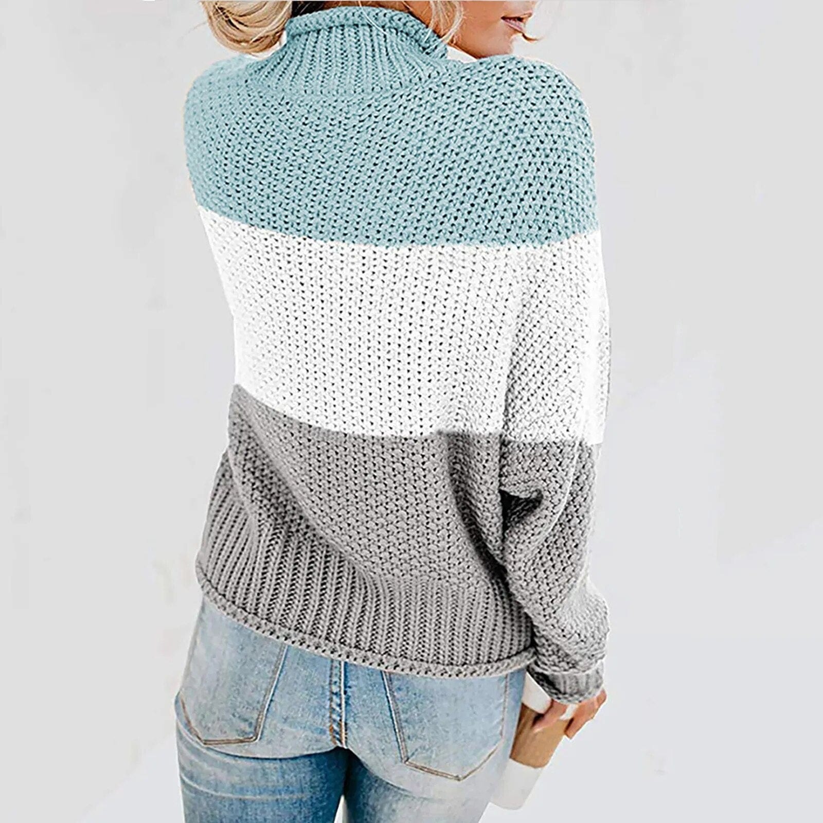 Boho Striped Knit Sweater - Image 8