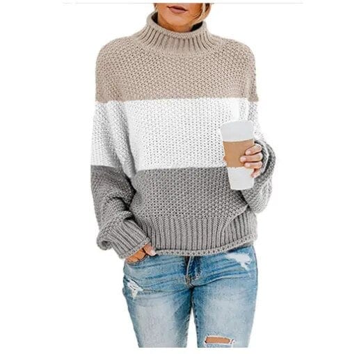Boho Striped Knit Sweater - Image 6